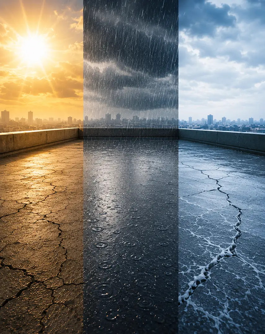 Roof waterproofing application